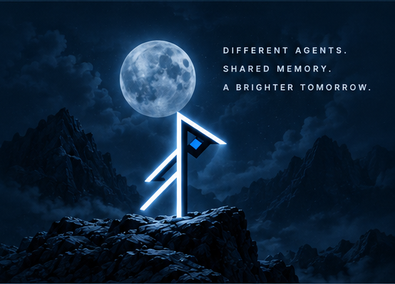 Fulginn rune beneath a moonlit sky